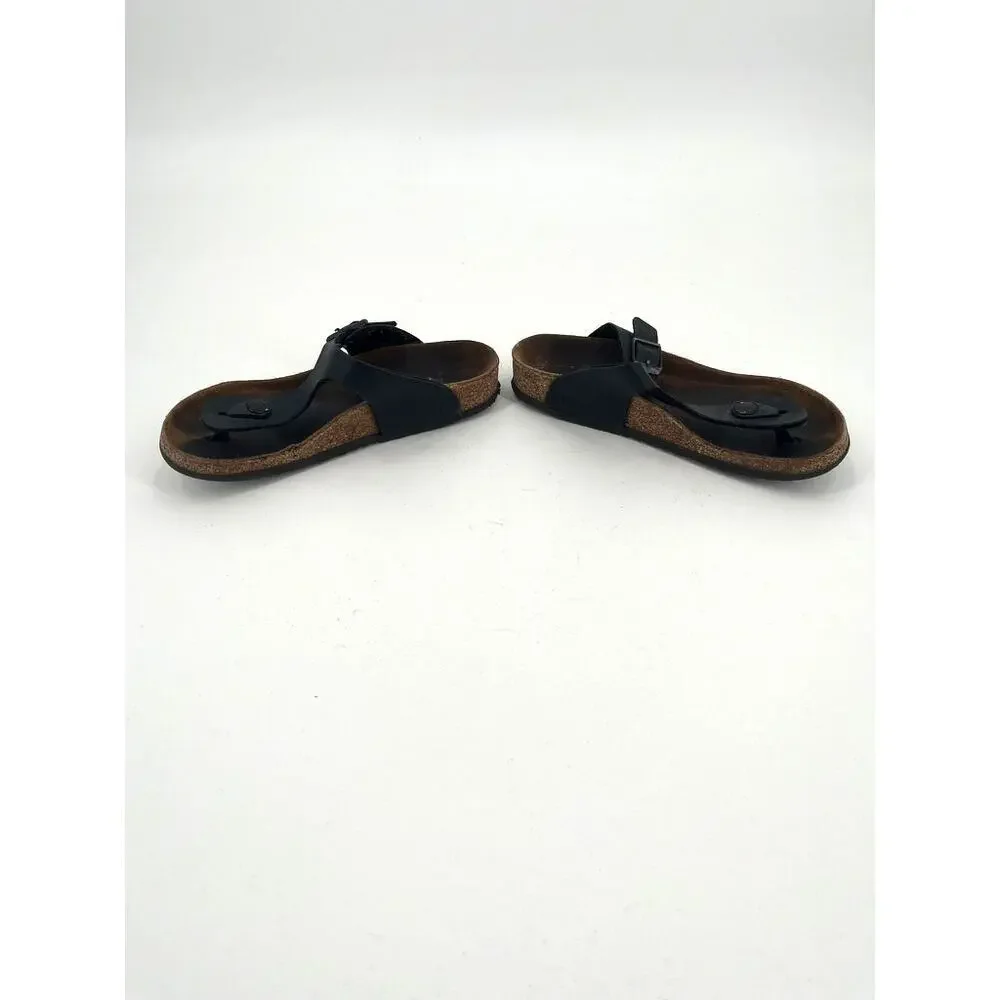 Girl's Silver Gizeh Birkenstock Sandals